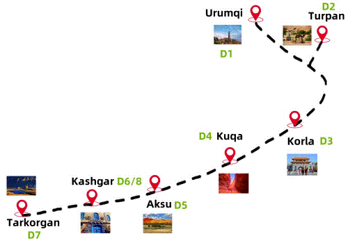 9 Days South Xinjiang Tour.gif